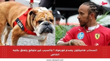انسحاب هاميلتون يصدم فورمولا 1 والسبب غير متوقع يتعلق بكلبه الخاص